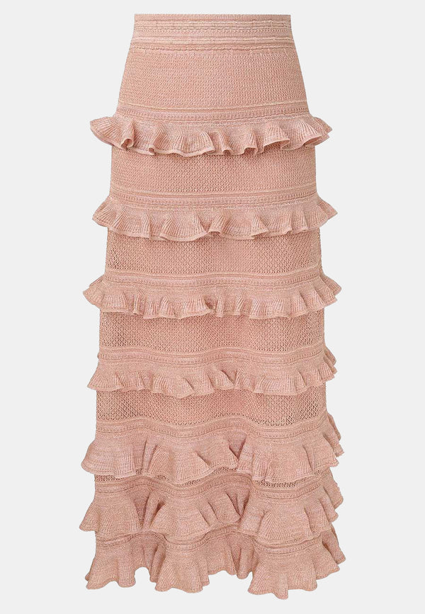 Rebellion Frill Midi Skirt