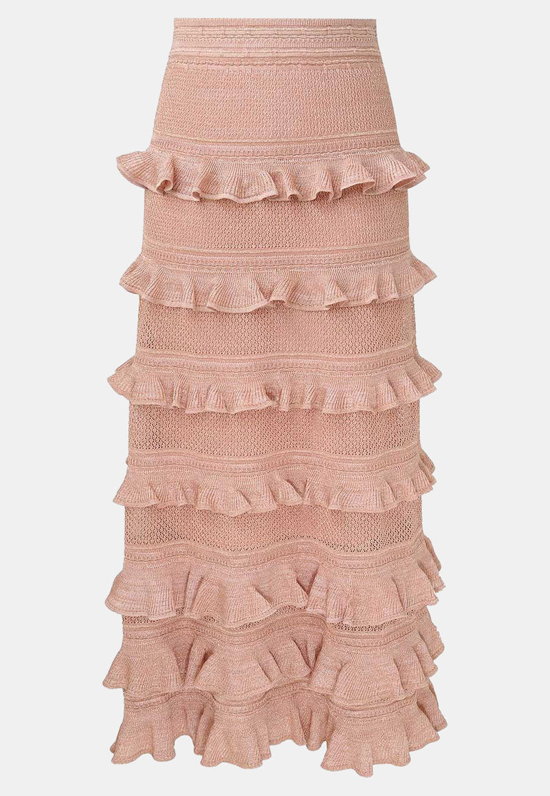 Rebellion Frill Midi Skirt