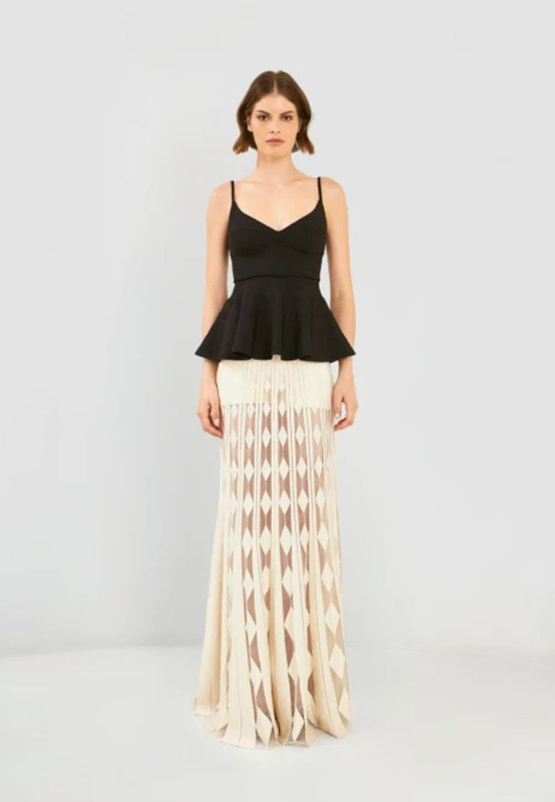 Enif Partial Long Skirt