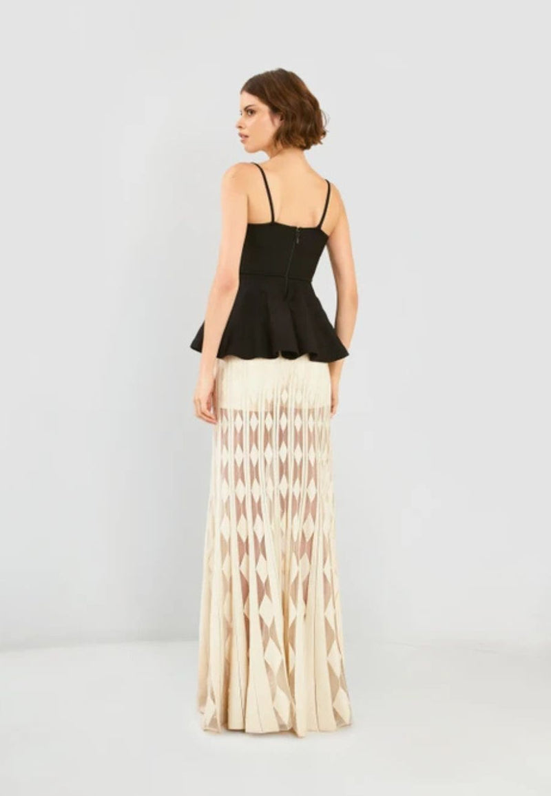 Enif Partial Long Skirt