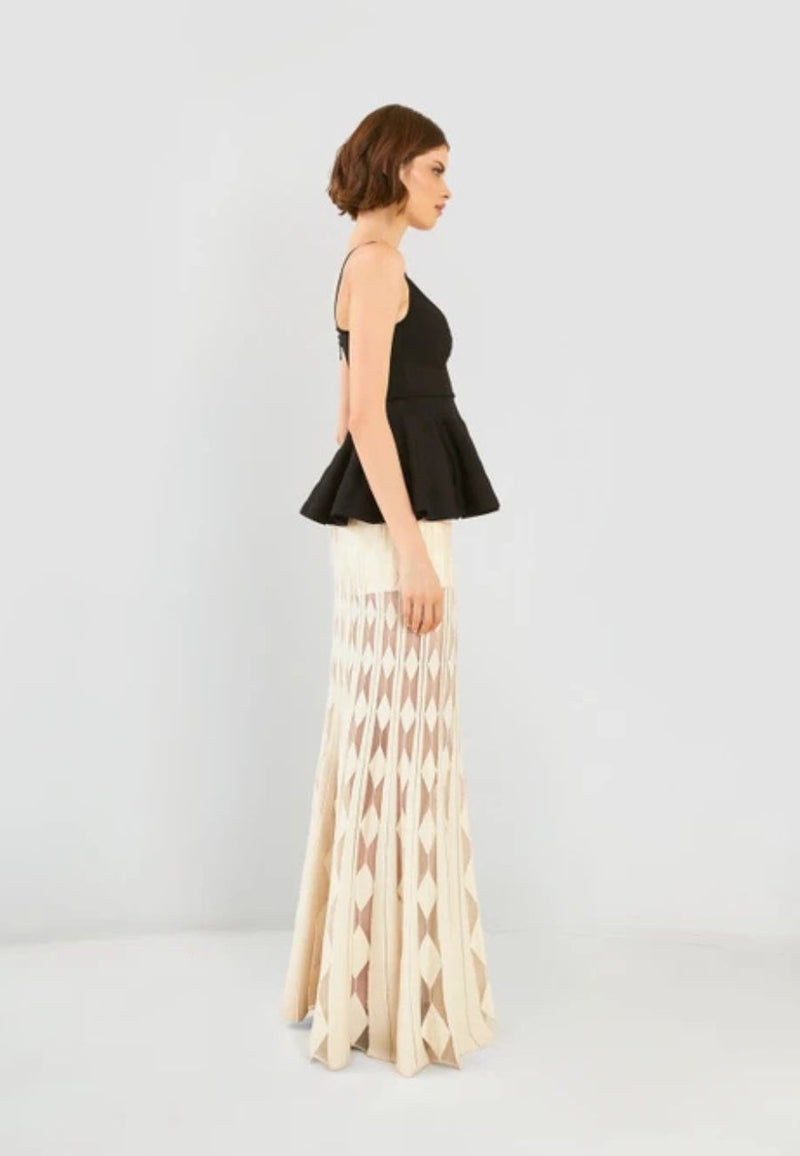 Enif Partial Long Skirt