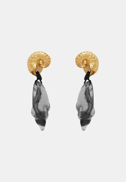 Reverie Resin Conch Drop Earrings