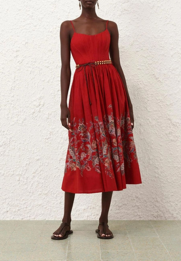 Rhiannon Corset Midi Dress