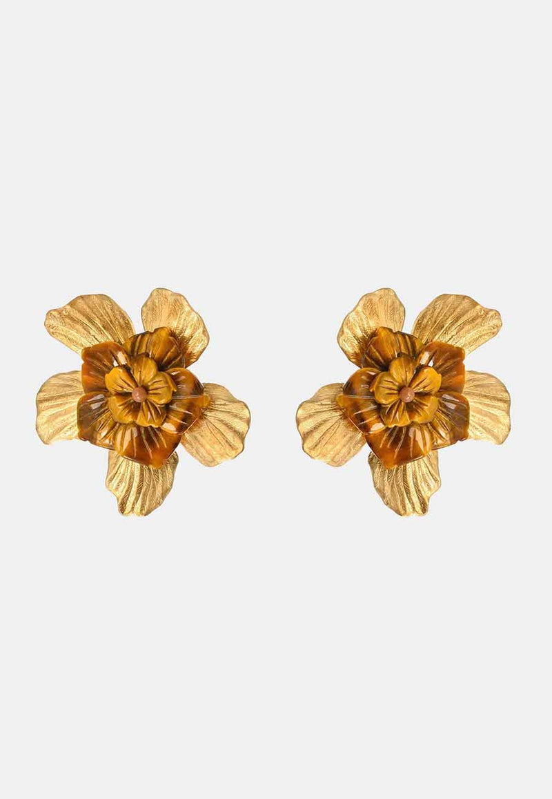 Rivet Flower Earrings