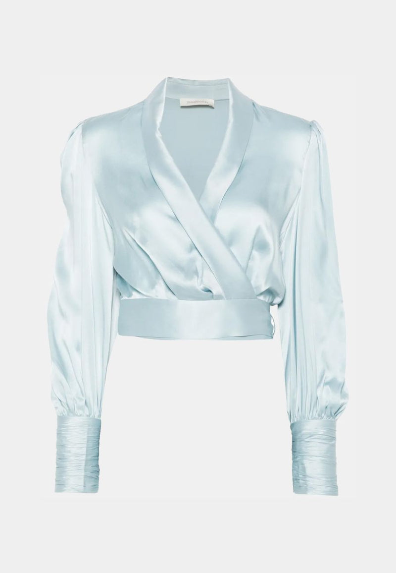 Silk Wrap Top