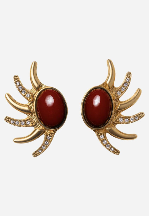 Sun Clip Earrings