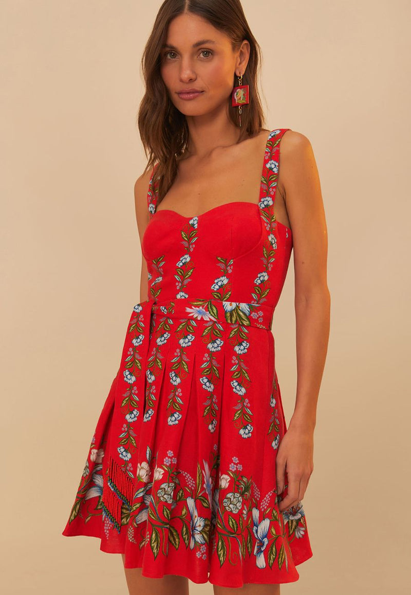 Sweet Bloom Bouquet Mini Dress