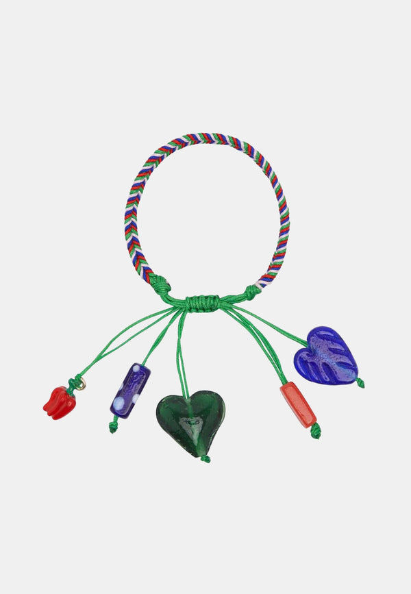 Tesori Cuore Macrame Charm Bracelet