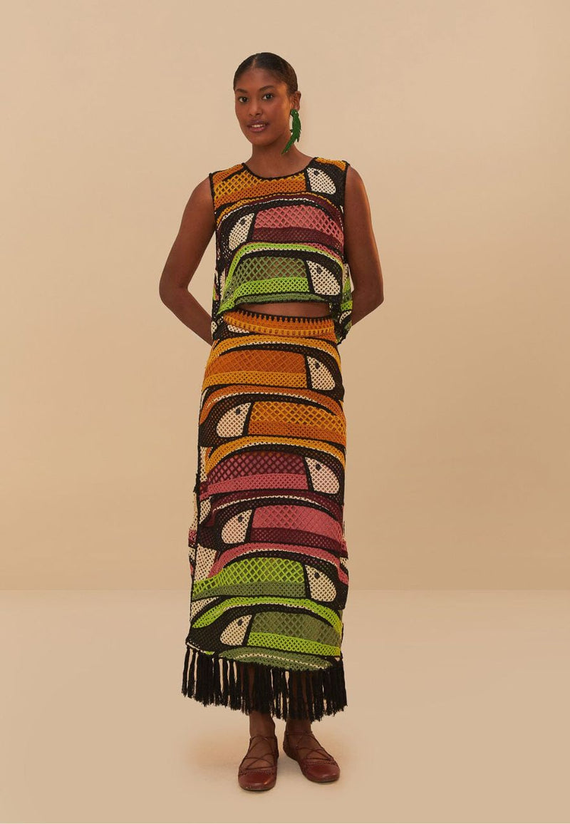 Toucan Tree Crochet Skirt