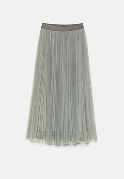 Tulle Soleil Pliss' Skirt