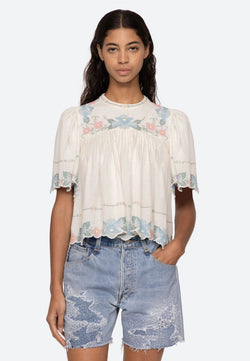 Vesna Embroidery Top