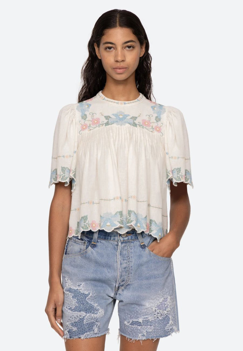 Vesna Embroidery Top
