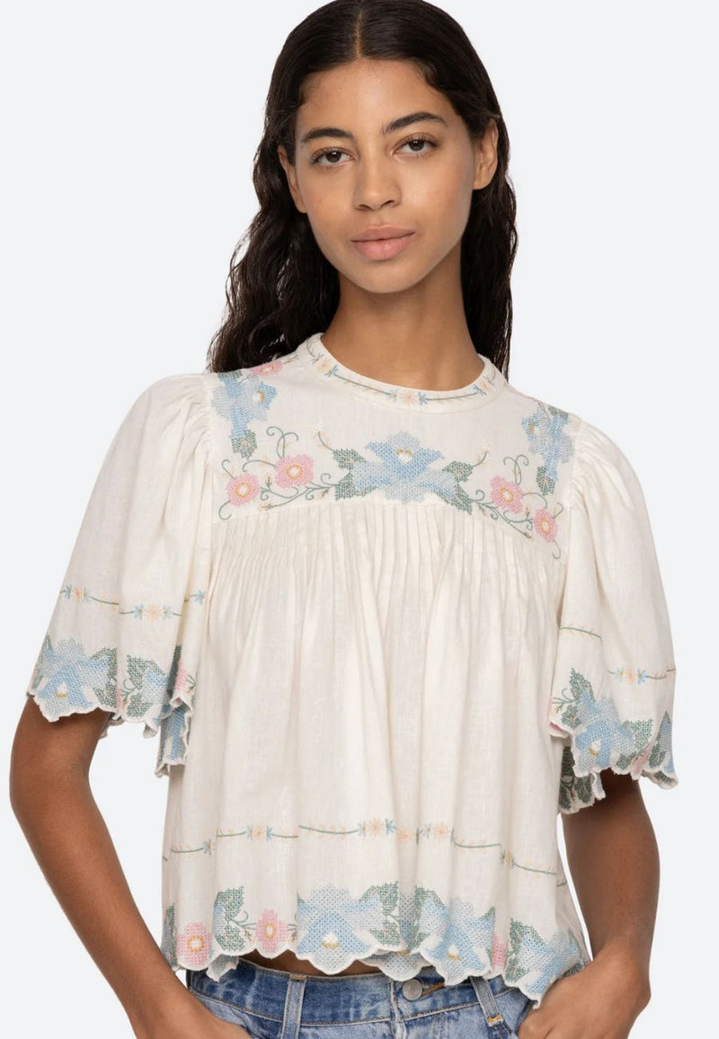Vesna Embroidery Top