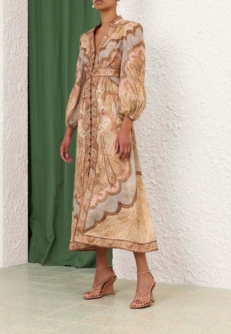 Wanderlust Plunge Midi Dress