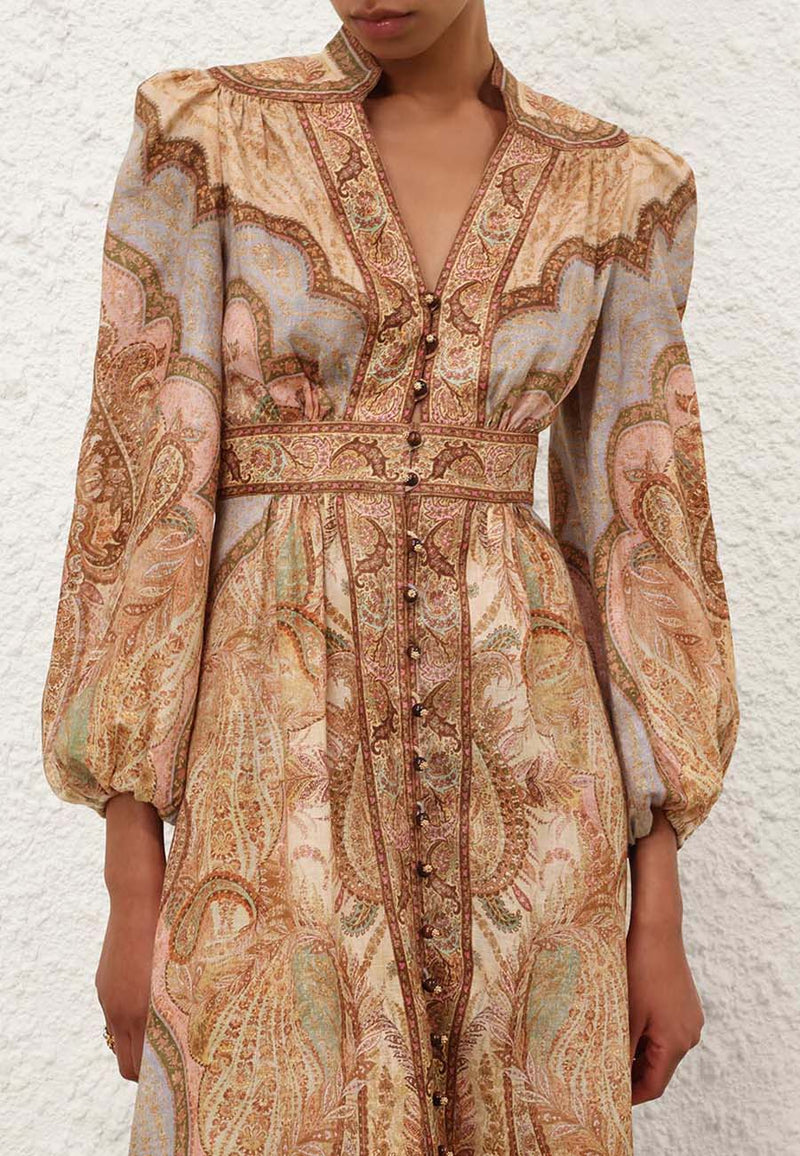 Wanderlust Plunge Midi Dress