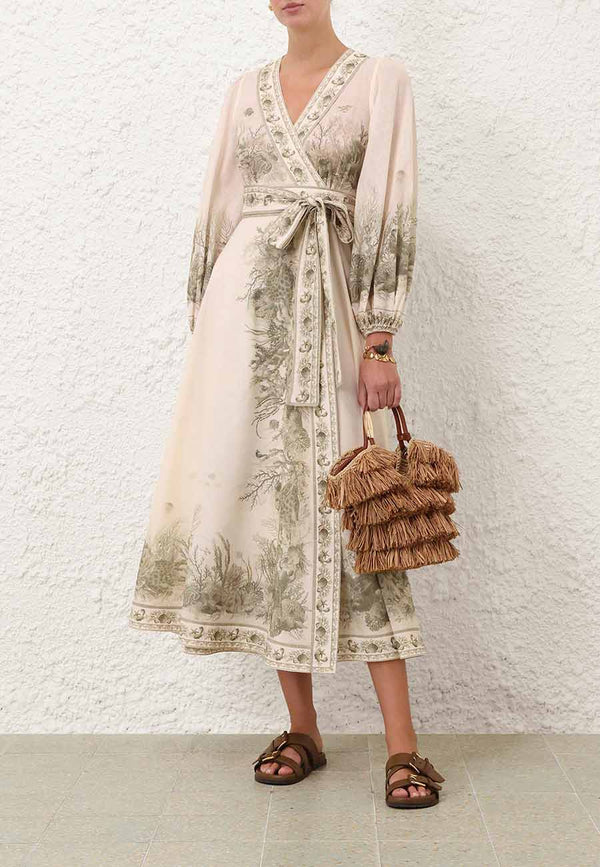 Wanderlust Wrap Midi Dress