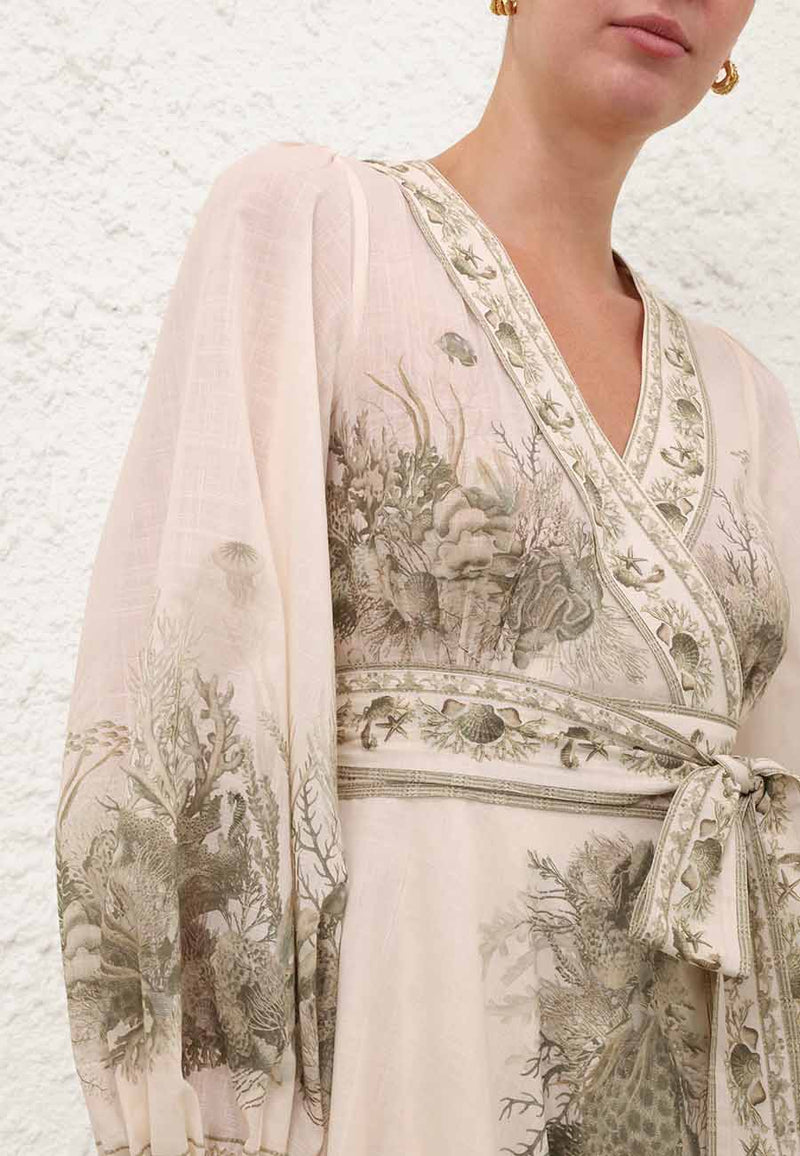 Wanderlust Wrap Midi Dress