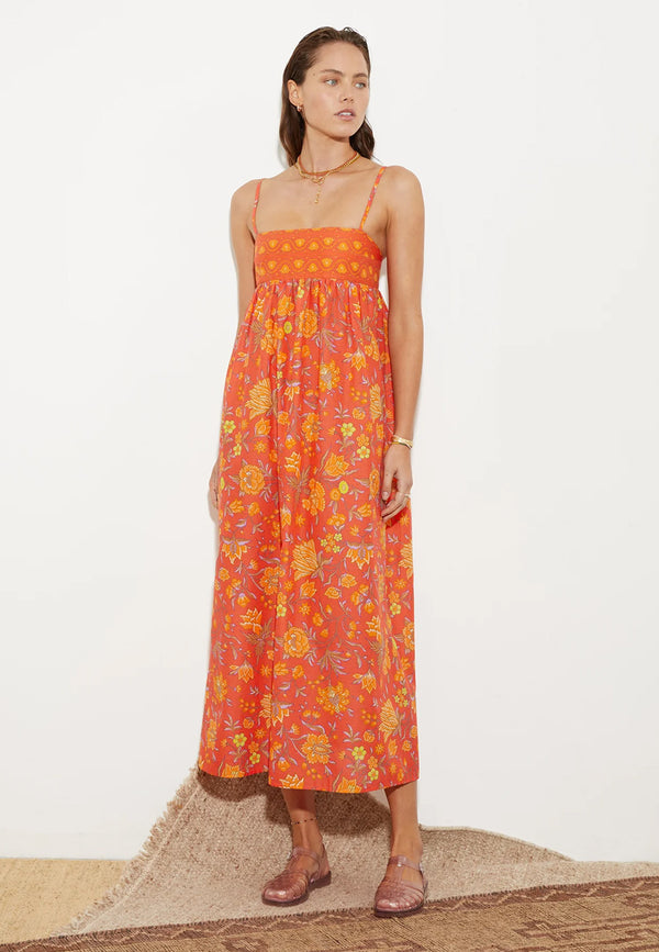 Alvita Strappy Bodice Maxi Dress