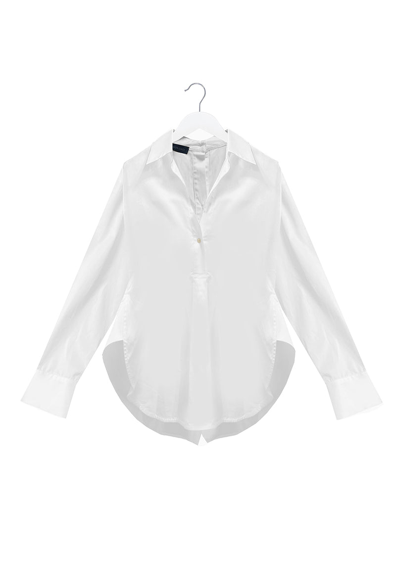 Eudon Choi Angela Shirt, Cream Salt Boutique