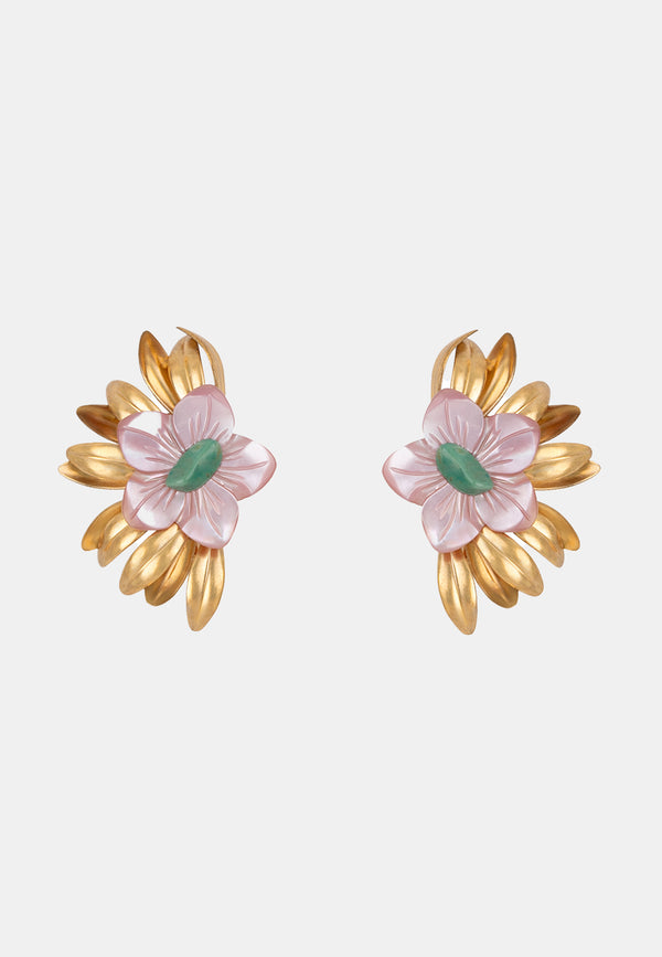 Artemis Floral Clips Earrings