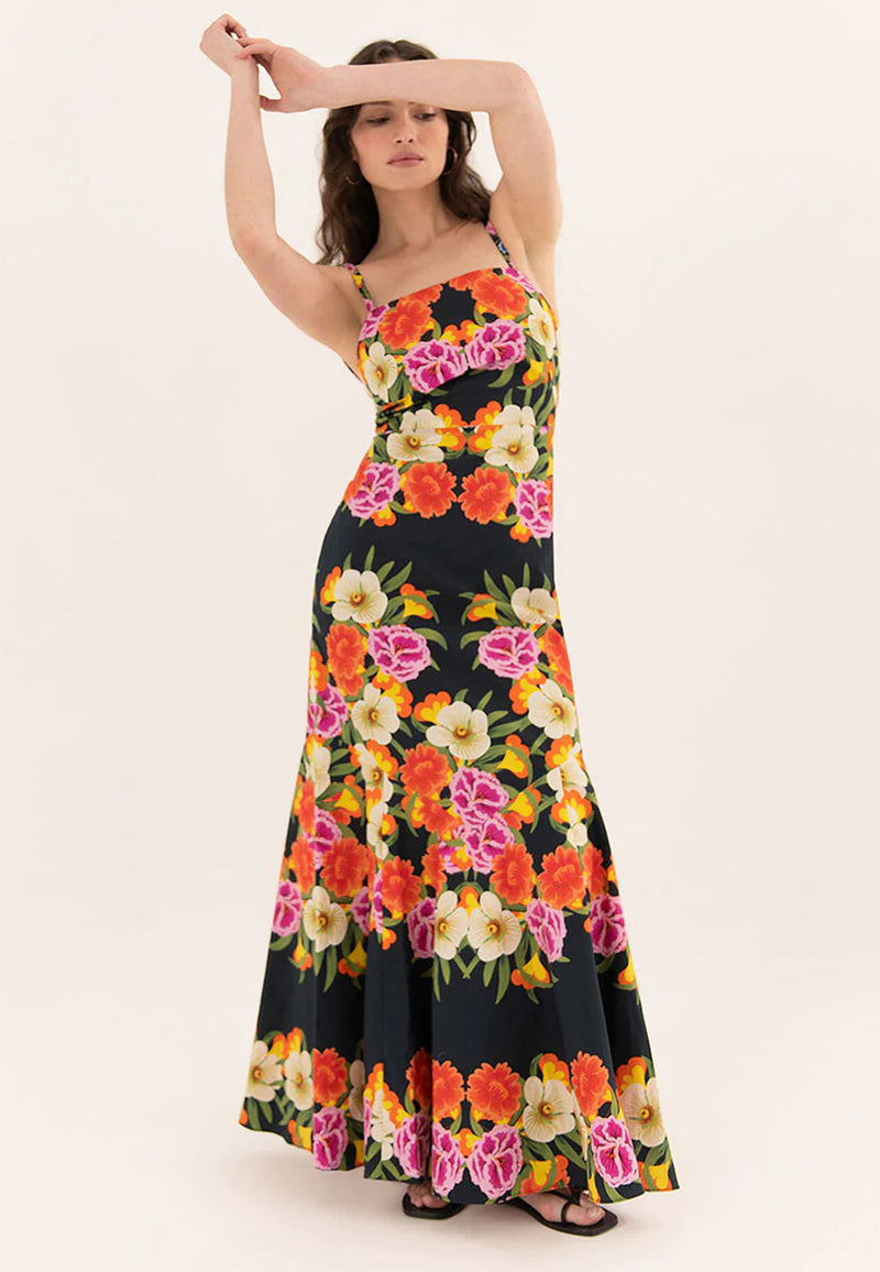 Vila floral maxi dress hotsell
