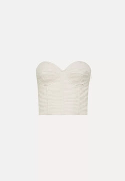 Chic Waffle Cotton Bustier