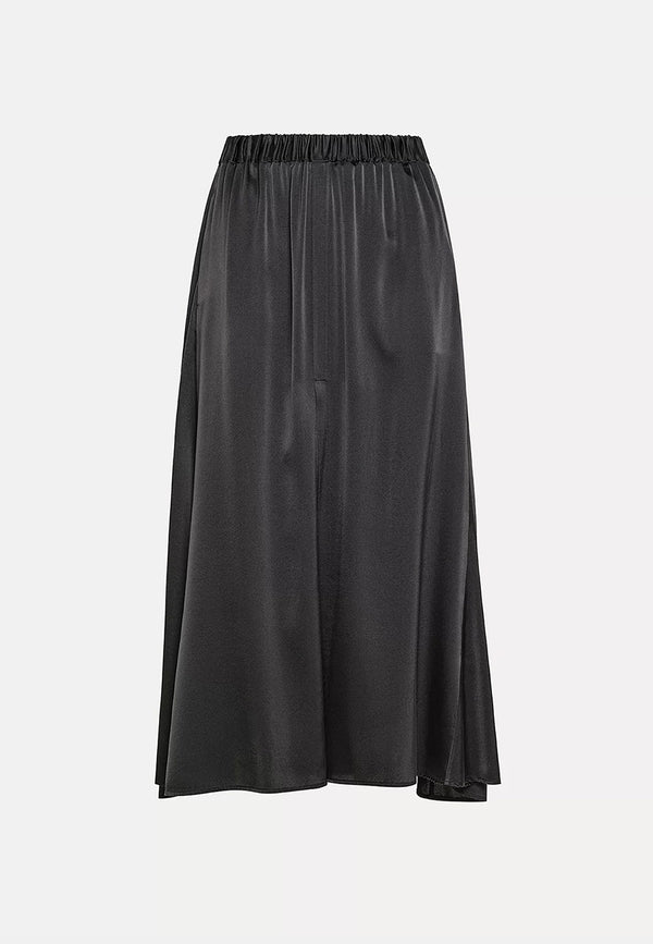 Stretch Silk Satin Elasticated Skirt