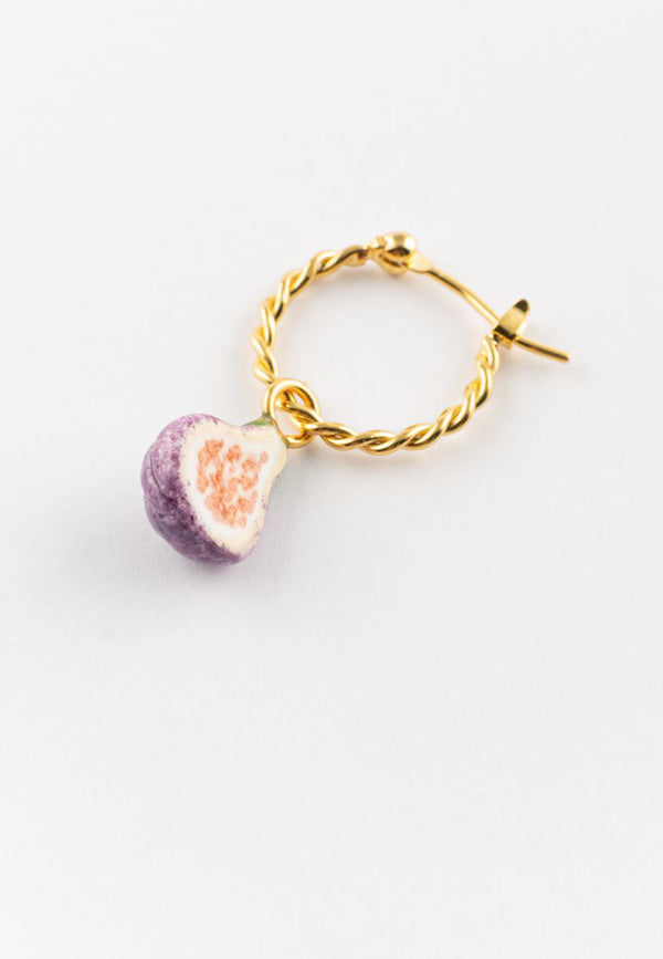 Figs & Flowers Fig mini earring