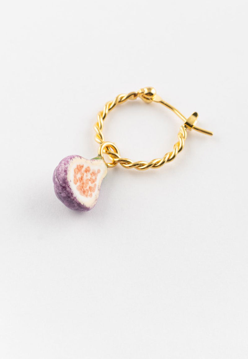 Figs & Flowers Fig mini earring