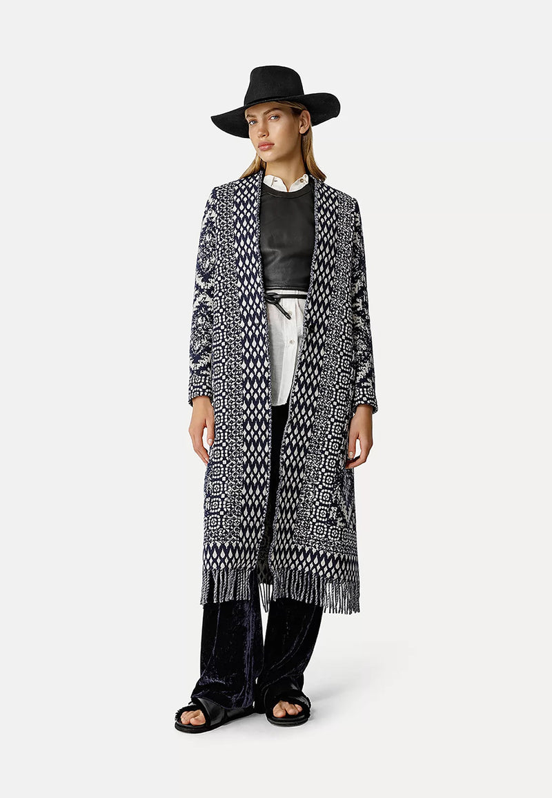 Clio jacquard coat