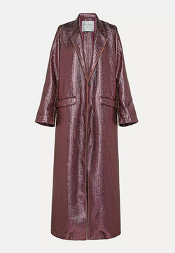 Laminated chic dustcoat