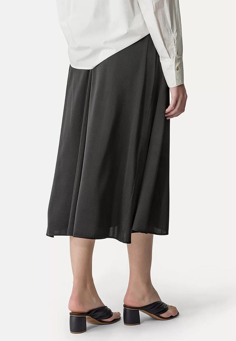 Stretch Silk Satin Elasticated Skirt