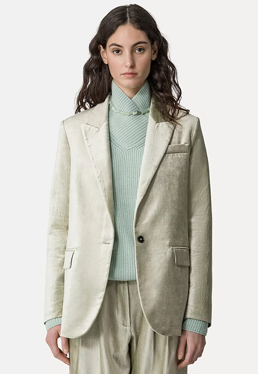 Forte Forte Velvet Jacket Salvia Salt Boutique London