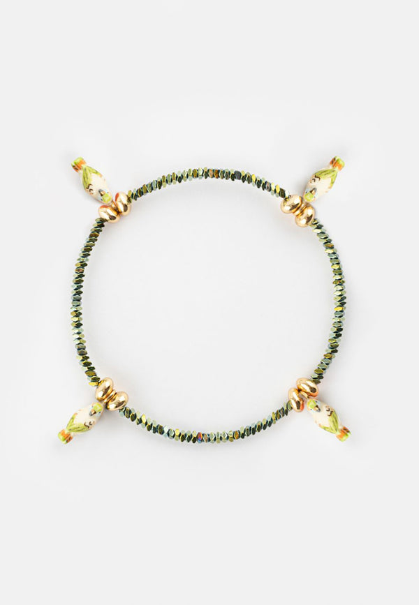 Budgerigars with Hematite Beads bracelet - Poésie