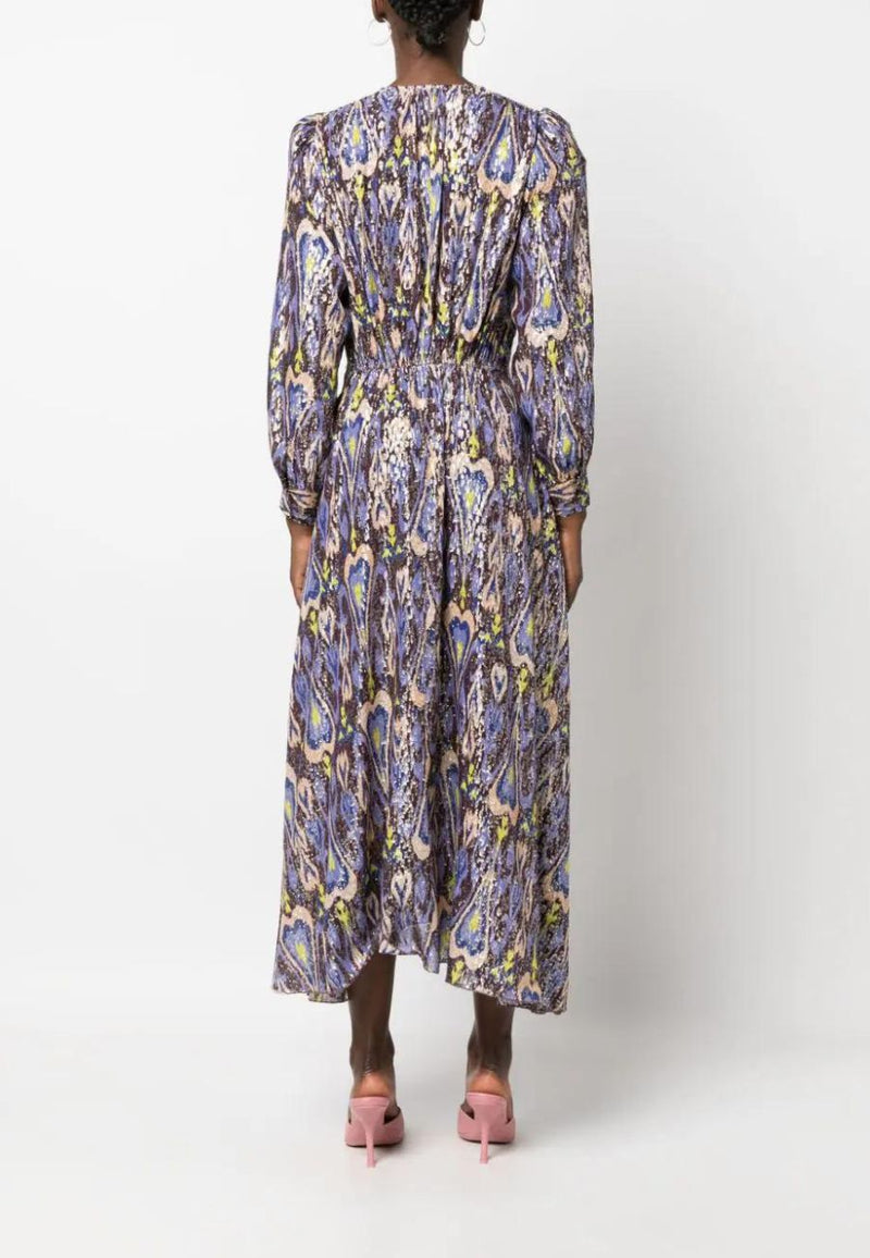 Fil coup' long dress