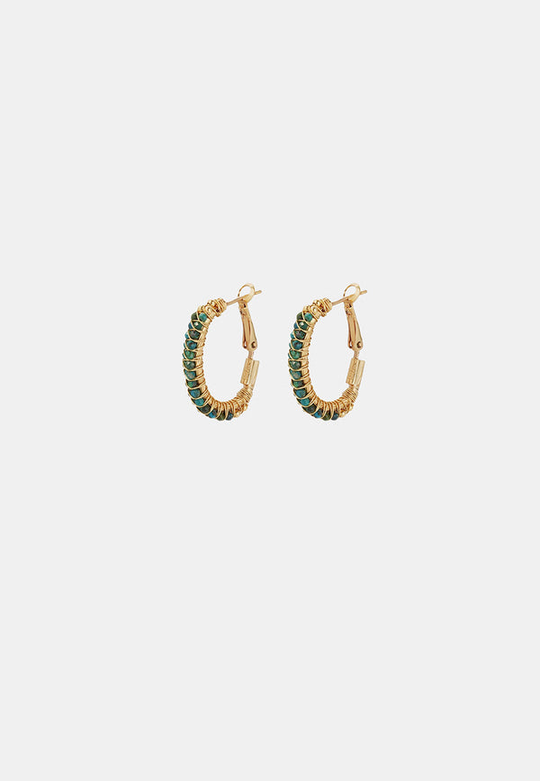 Lyre Hoop Earrings