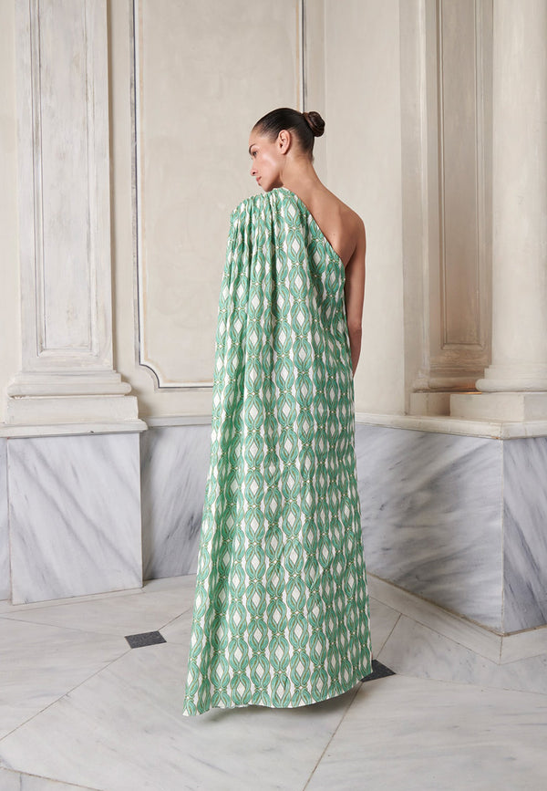 Cecile one-shoulder dress