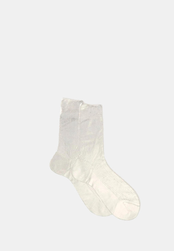 One ribbed laminated socks