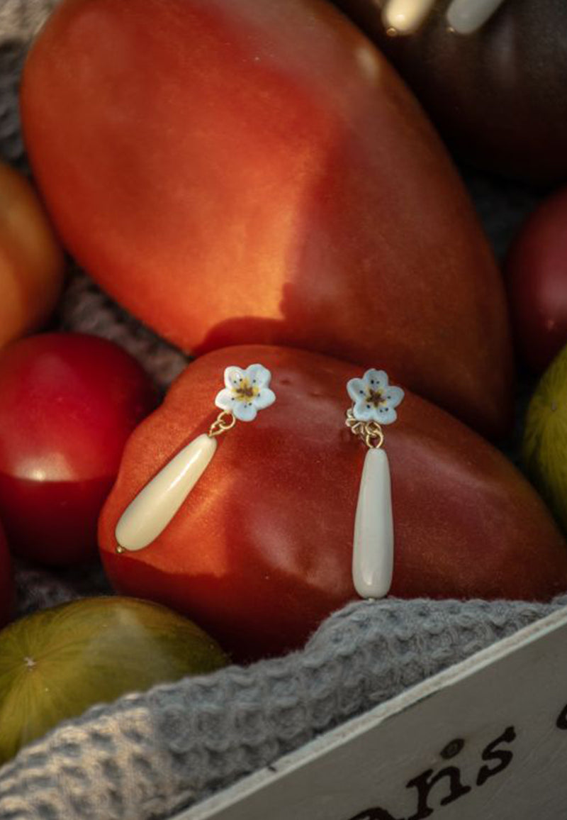 Harvest time ivory drop earrings