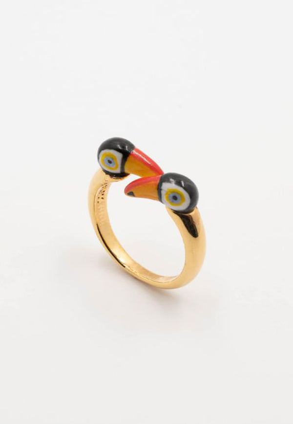 Toucan face to face ring