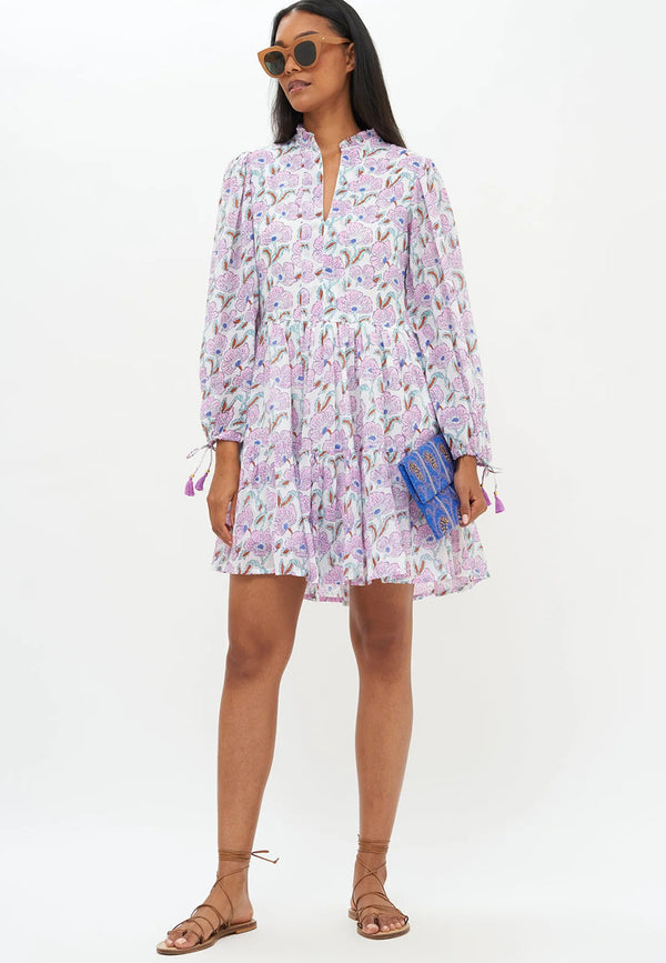 Long sleeve yoke dress