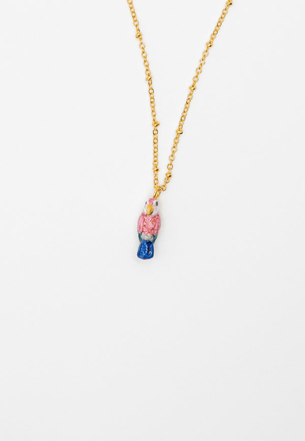 Pink Parrot necklace