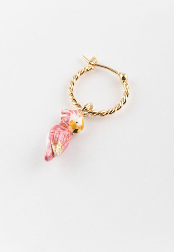 Pink Cockatoo mini earring - Vibration
