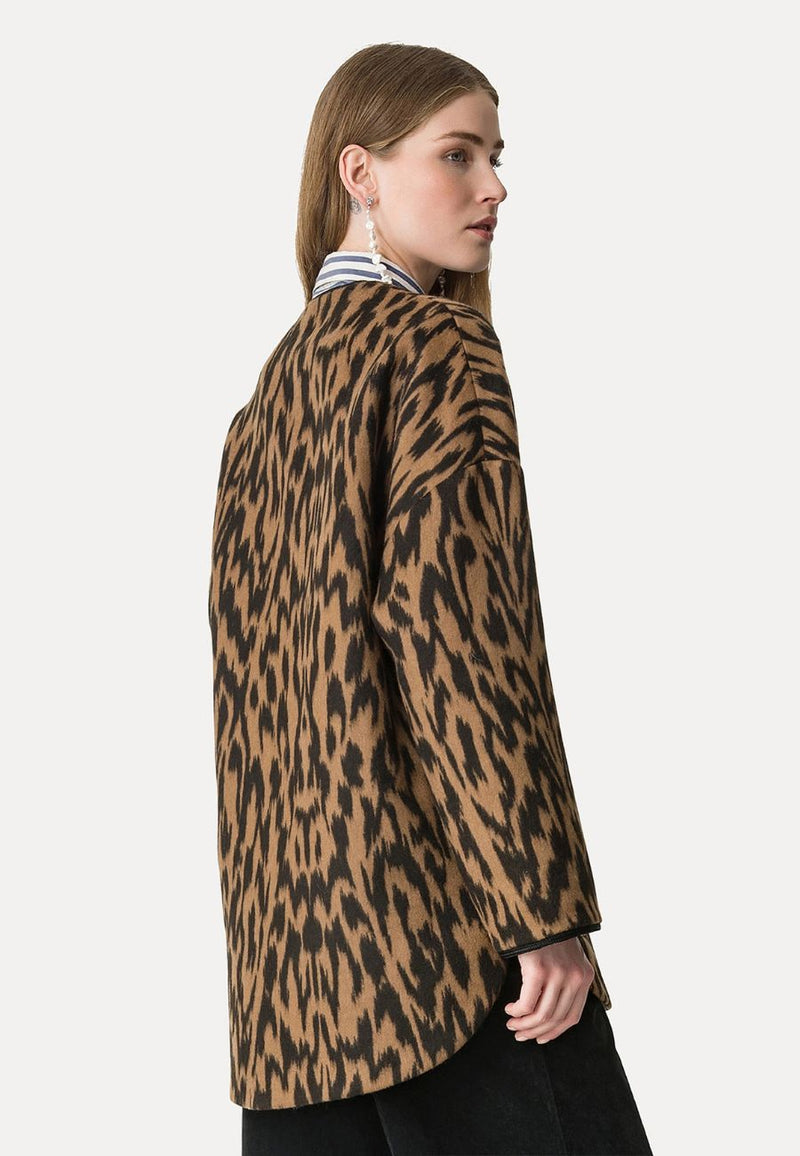 "Moiree" Jacquard Coat