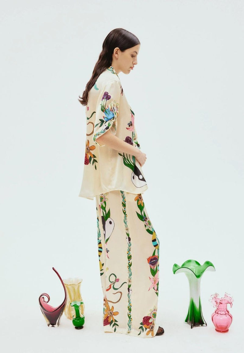 Meagan Oversized Silk Skirt