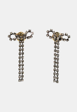 Silver Bow Earrings