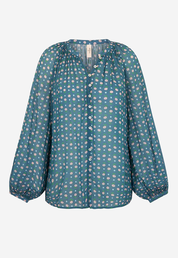 Yellow rose blouse