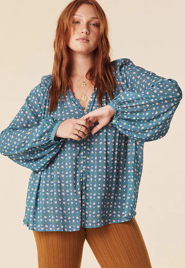 Yellow rose blouse