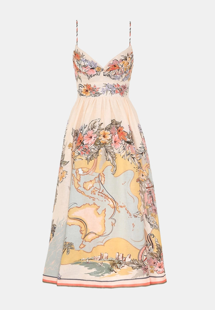 【Zimmermann】TALLOW TUCKED BODICE DRESS タックボディス Zimmermann - Tallow Tucked Bodice Dress | All The Dresses
