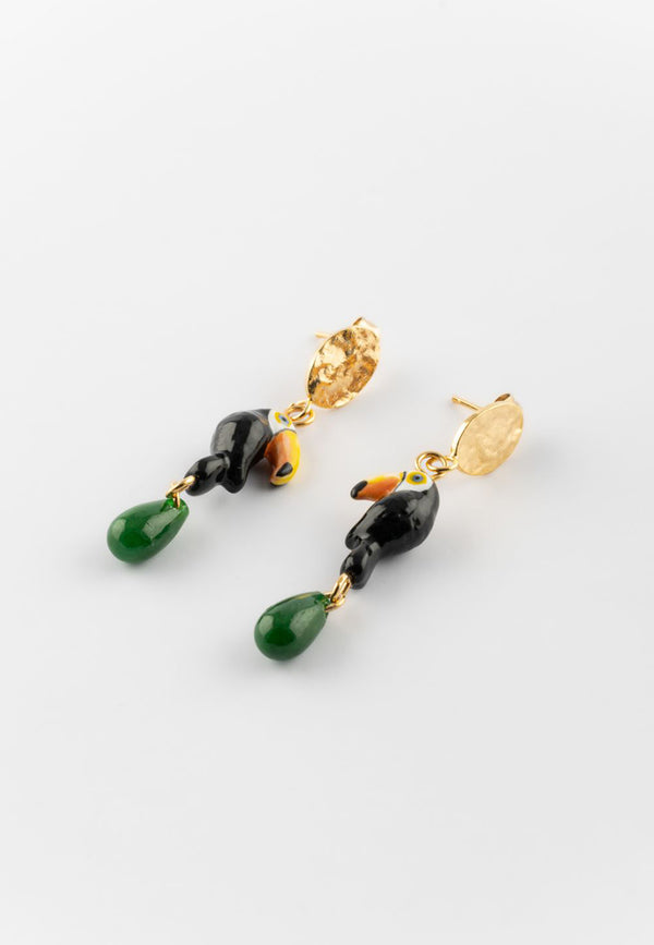 Toucan & Jade earrings - Sawadee